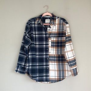 NWT Abercrombie & Fitch Soft A&F Collection Oversized Flannel